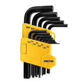 Juego de 13 llaves allen desde 1.3mm hasta 10mm pretul